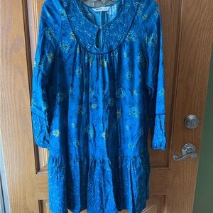 Sonoma Blue Floral Casual Dress